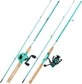 5'6" Graphite & Fiberglass Fishing Rod Combo with Quickset Anti-Reverse Reel