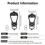 8 Teeth Ice Gripper Spike for Shoes Anti-Slip