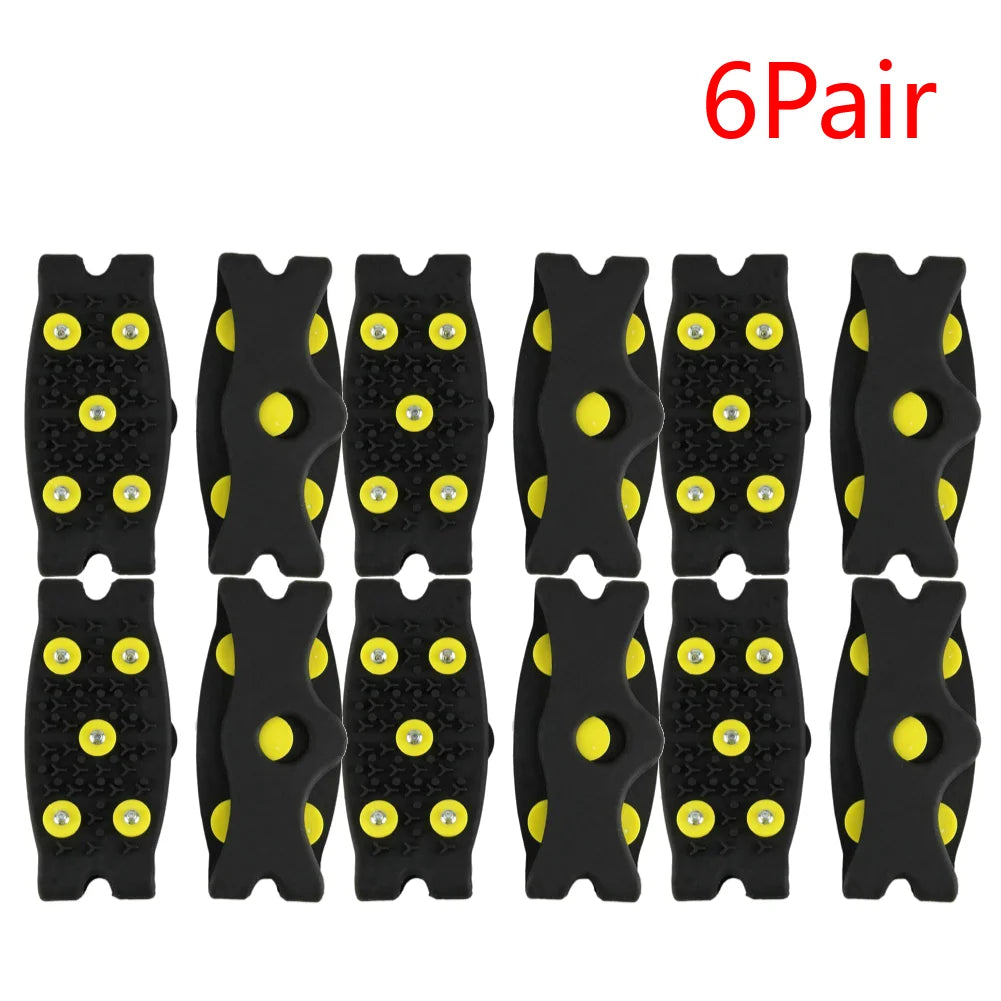 5-Stud Mountaineering Cleats Anti Slip Snow Claw Shoe Covers