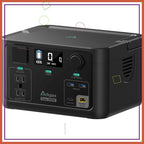 300W Portable Power Station 192Wh LiFePO4 Battery, 600W Surge, 1.5H Fast Charge, Solar Compatible for Camping Emergency Home Use