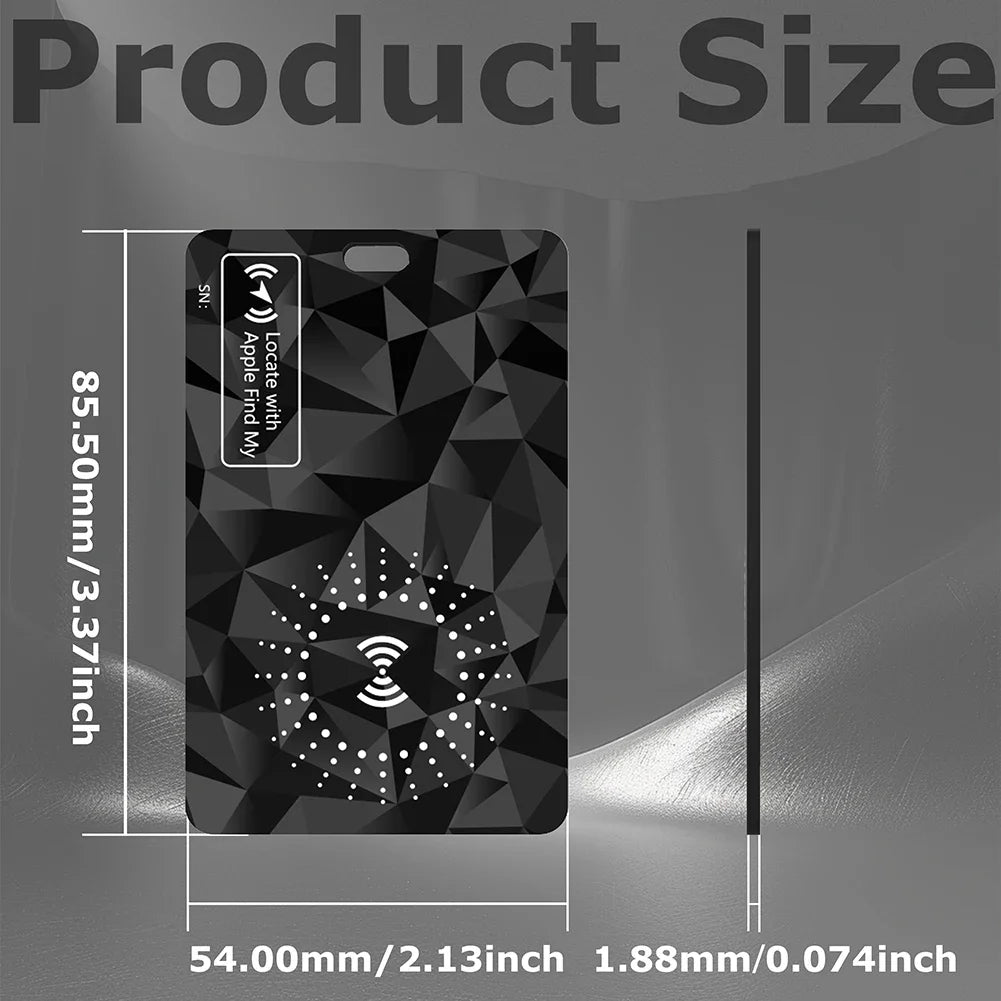 Wireless Charging Tracking Card Waterproof Ultra-thin Wallet Tracker