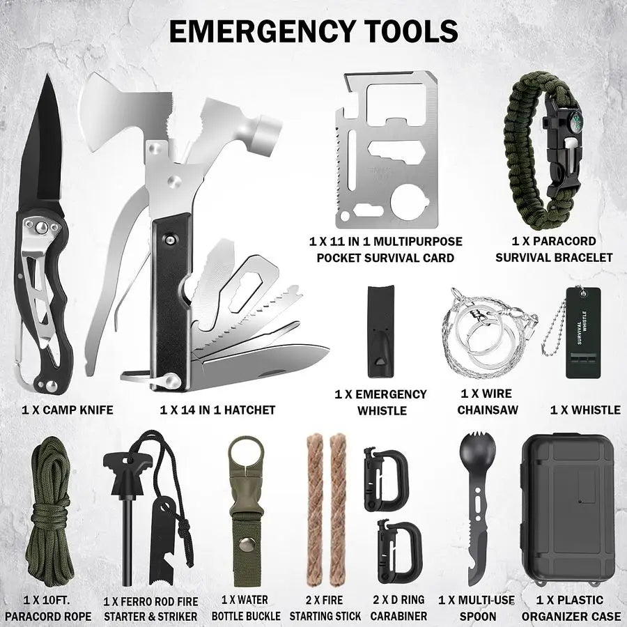 258 PCS Emergency Survival Gear