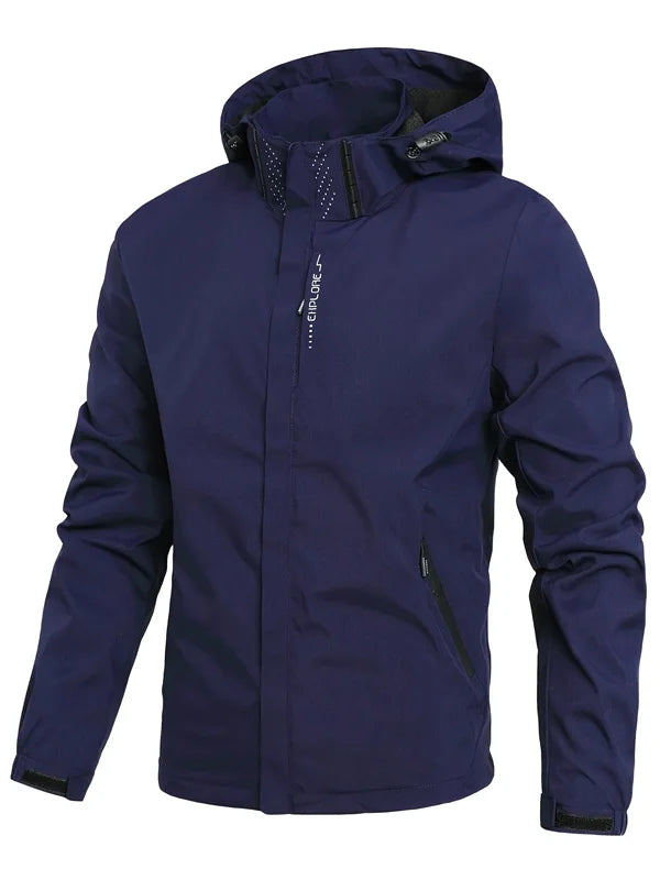 Men's Lightweight Hooded Rain Jacket