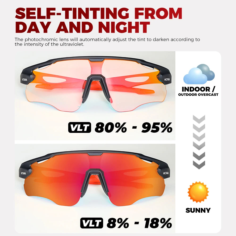 VICTGOAL Photochromic Sunglasses UV400 Protection