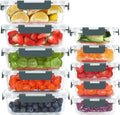 10-Pack Glass Food Storage Containers with Lids