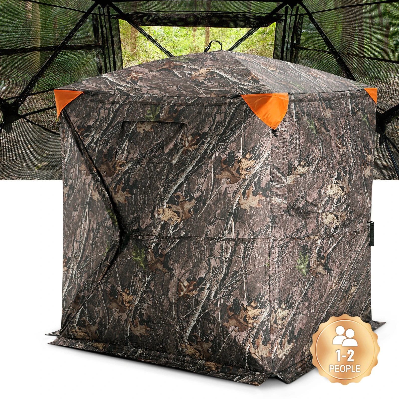 SucceBuy Hunting Blind  270° See Through Ground Blind 1-2 Person
