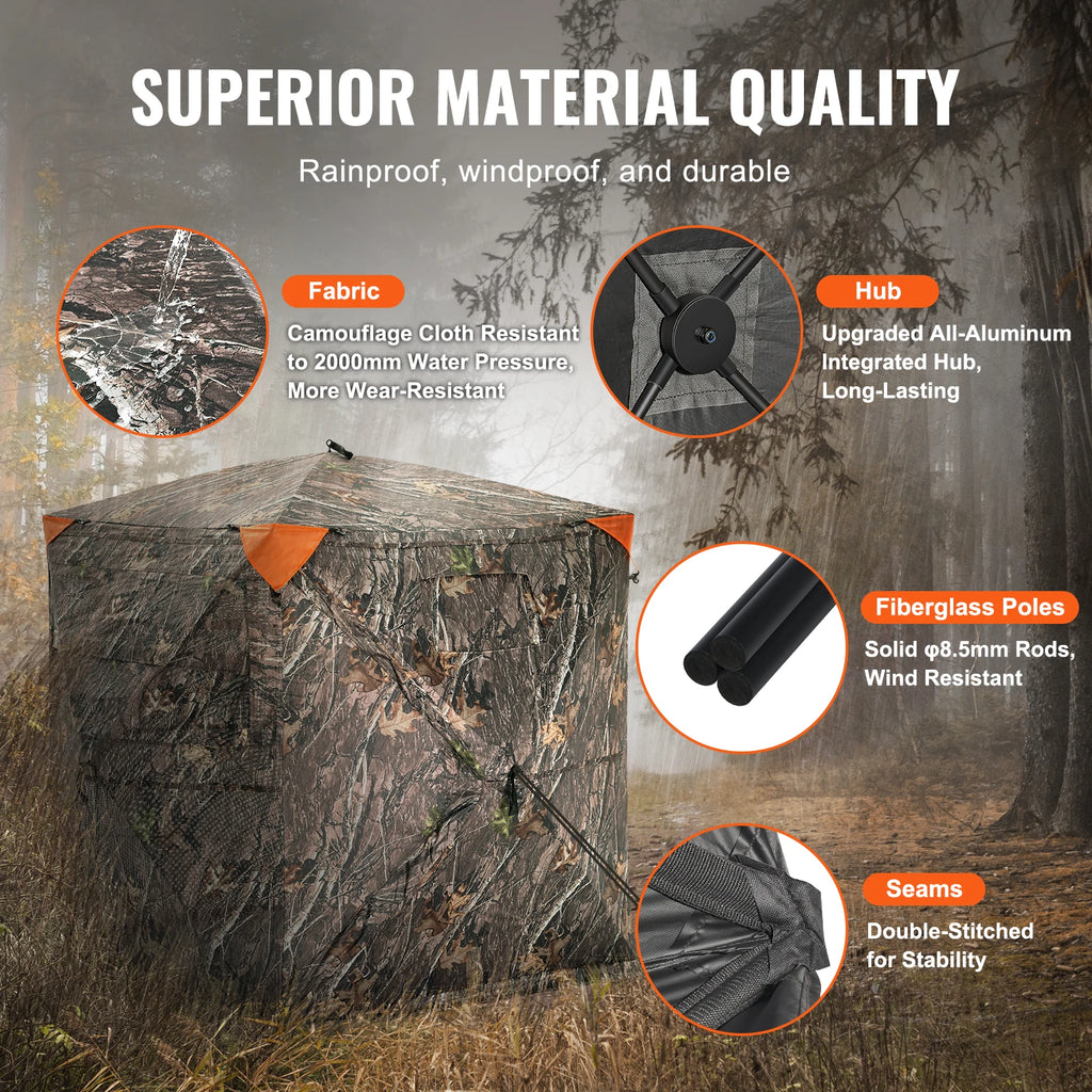SucceBuy Hunting Blind  270° See Through Ground Blind 1-2 Person