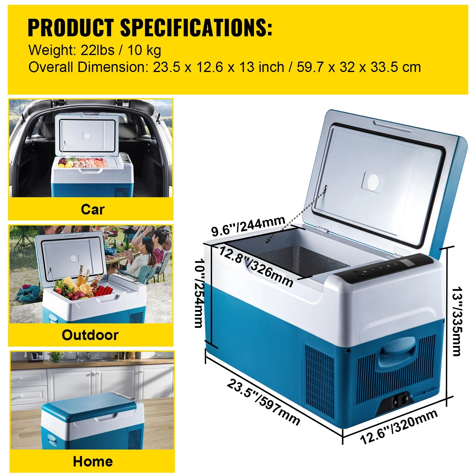 SucceBuy Portable Compressor Freezer Cooler