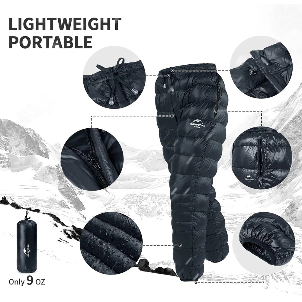 Waterproof Down Trousers For Winter Wear