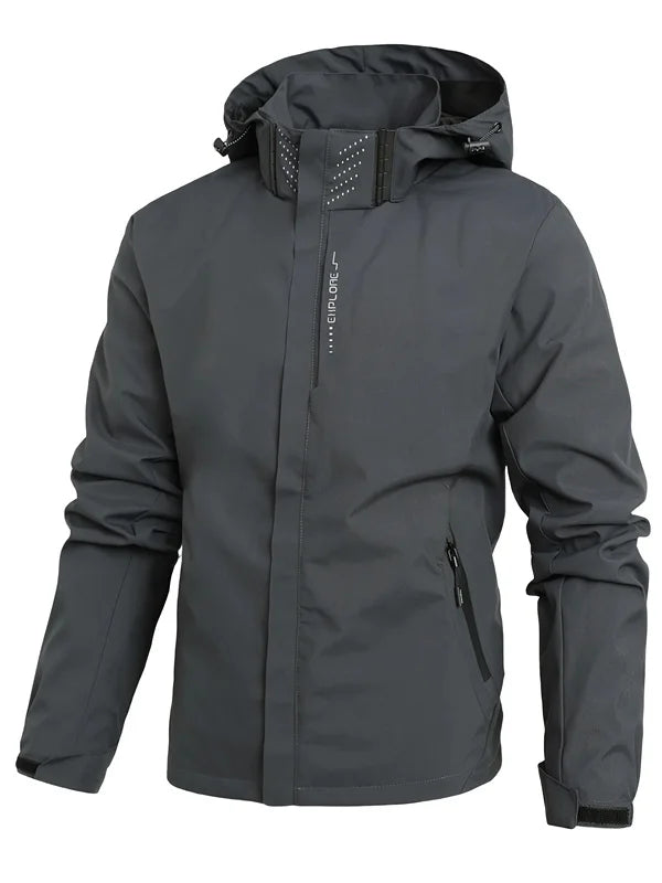 Men's Lightweight Hooded Rain Jacket