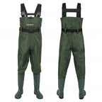 Waterproof Chest-Length Waders With Boots