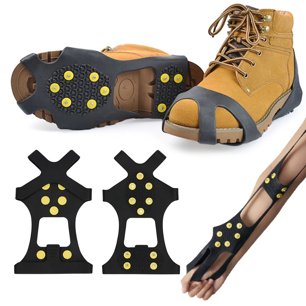 10 Teeth Climbing Crampons Anti-Slip Winter Ice Claws