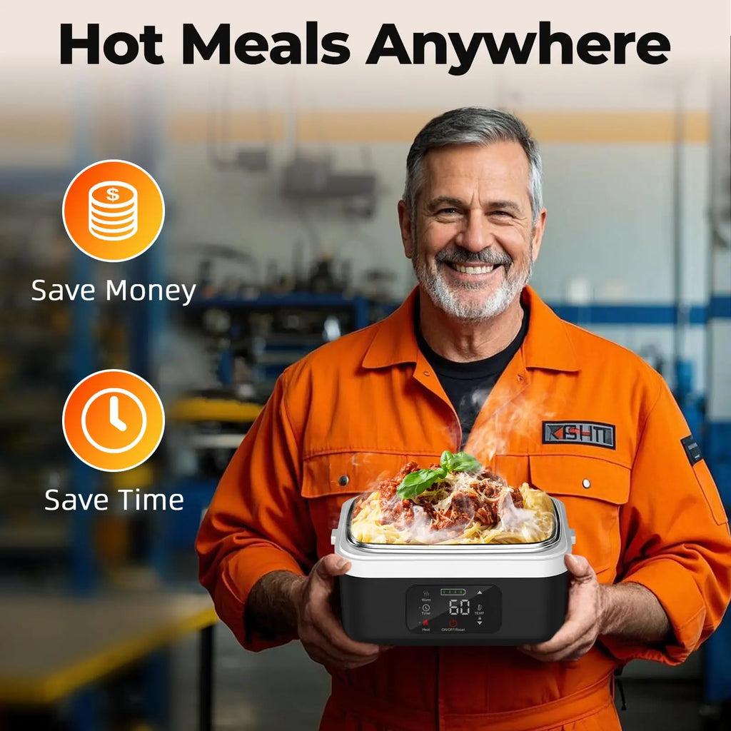 Wireless Electric Insulated Stainless Steel  Lunch Box