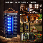 Minimoon Bug Zapper Outdoor 4200V High-Voltage Mosquito Zapper 15w Fly Zapper Fly Traps Mosquito Trap for Home Patio Courtyard