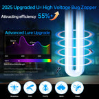 Electric Bug Zapper,Indoor Insect Killer with Switch Waterproof MosqMosquito  Repellent Outdoor, Fly Traps for Backyard Patio