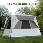 5-Person SUV Tent with Rainfly - Waterproof, Spacious 10'x8' Design for Car Camping & Standalone Use