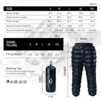 Waterproof Down Trousers For Winter Wear