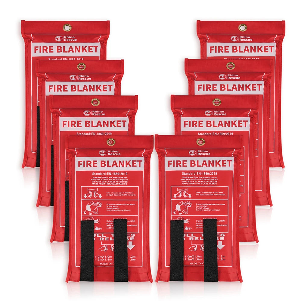 RHINO RESCUE Fire Blanket, 40''×40''