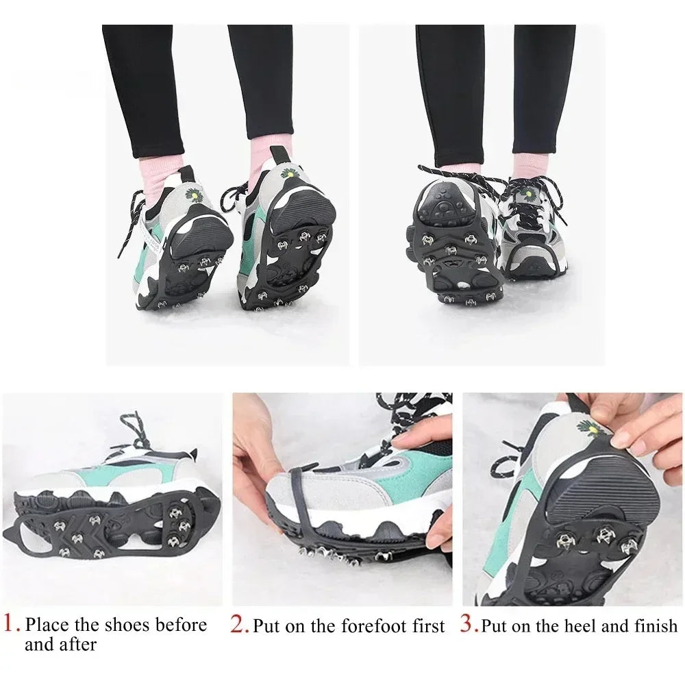 8 Teeth Ice Gripper Spike for Shoes Anti-Slip