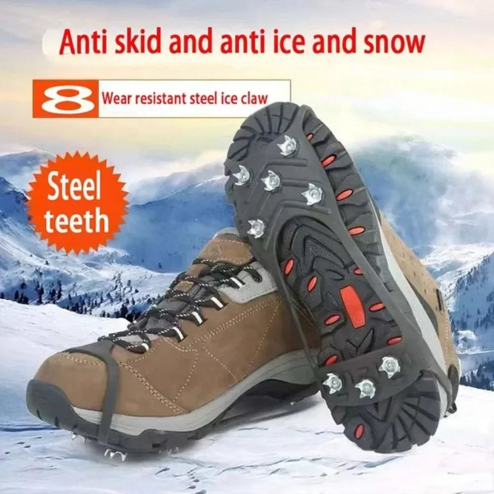 8 Teeth Ice Gripper Spike for Shoes Anti-Slip