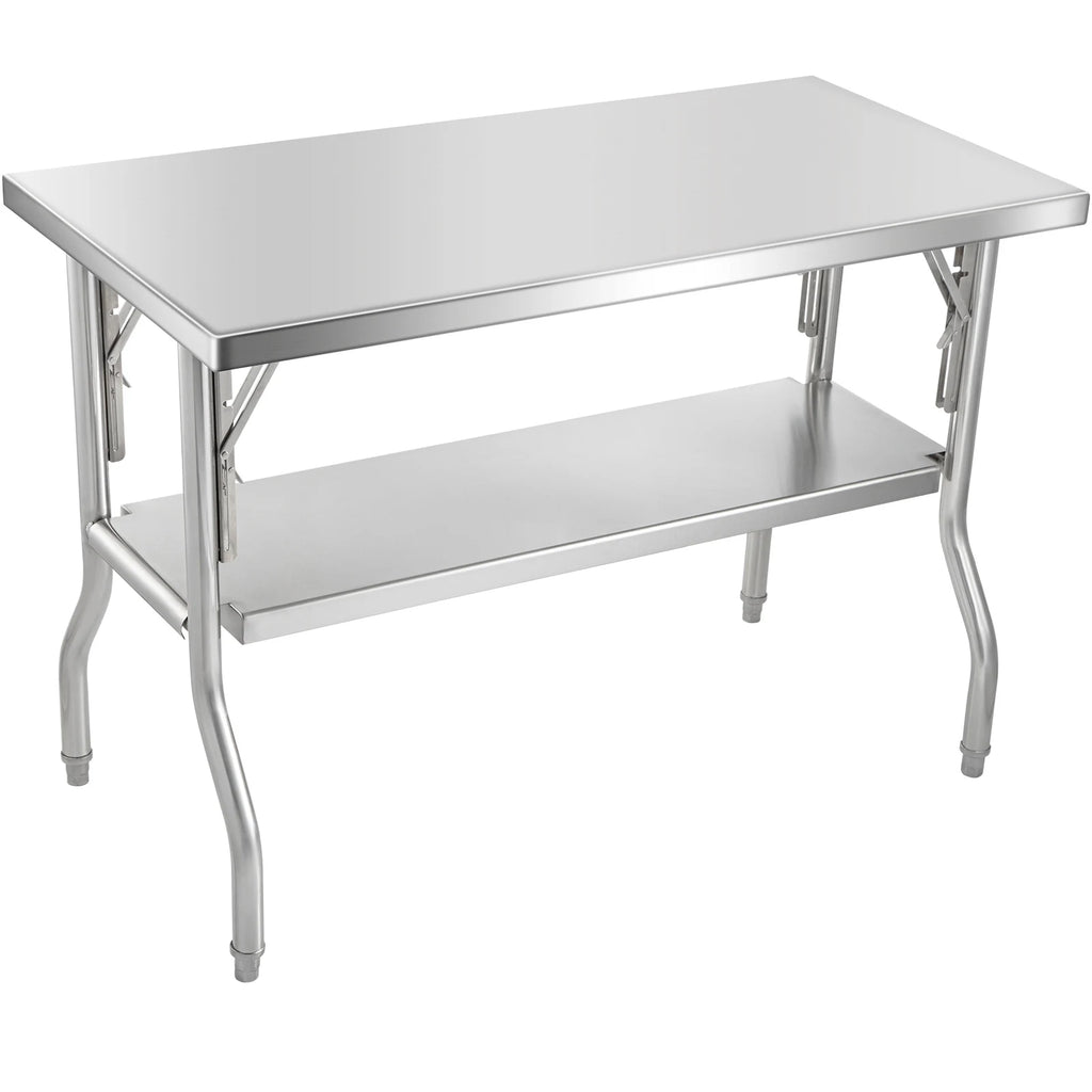 Professional SucceBuy Single/Double-Shelf Work Prep Table