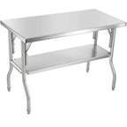 Professional SucceBuy Single/Double-Shelf Work Prep Table