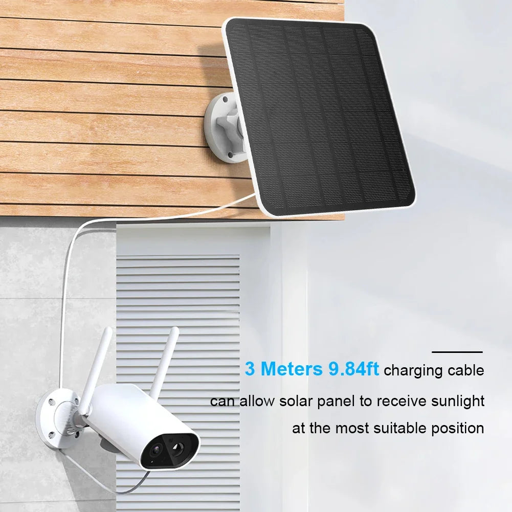 Solar Charging Panel Micro USB And USB-C Port