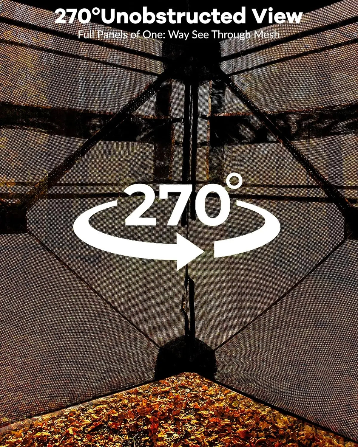 Outdoor Hunting Pop Up Ground Blinds for 4-6 People