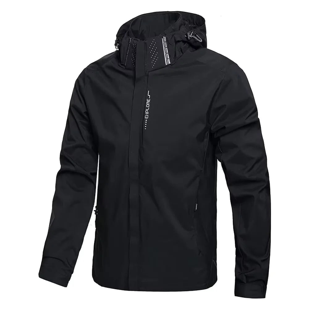 Men's Lightweight Hooded Rain Jacket