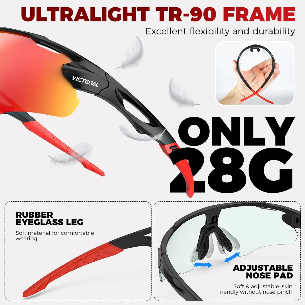 VICTGOAL Photochromic Sunglasses UV400 Protection
