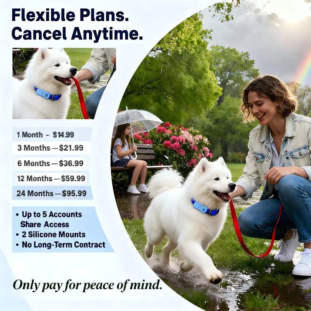 GPS Pet Tracker for Dogs And Cats With Real Time Tracking