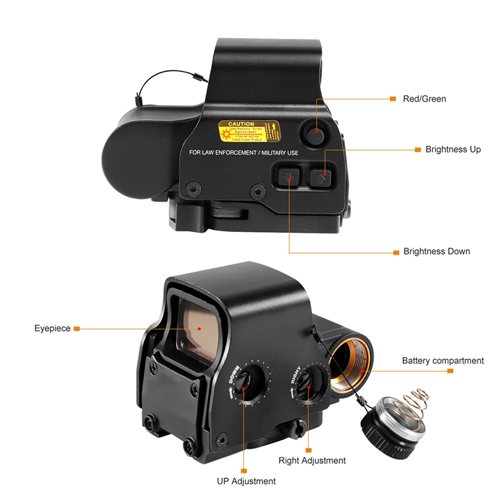 Red Green Dot Holographic Sight Hunting Scope