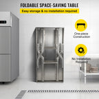 Professional SucceBuy Single/Double-Shelf Work Prep Table