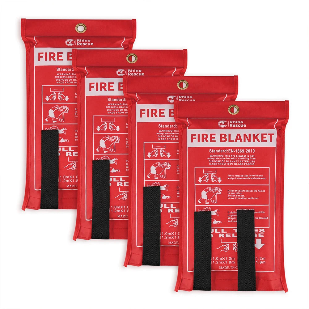 RHINO RESCUE Fire Blanket, 40''×40''