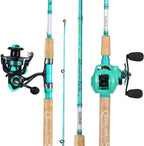 5'6" Graphite & Fiberglass Fishing Rod Combo with Quickset Anti-Reverse Reel