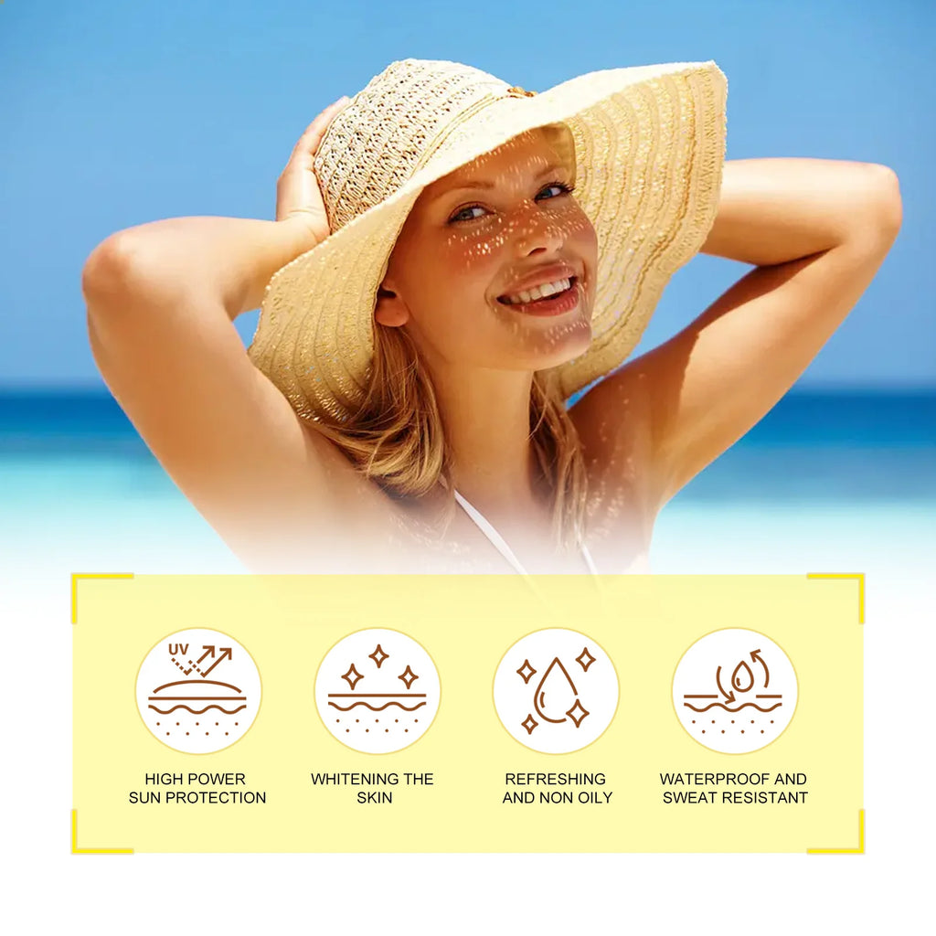 EELHOE 40g Coverage Sunscreen Stick SPF 50+ Anti-UV Moisturizing Preventing Dry Skin Long-lasting Protector Portable Care Body