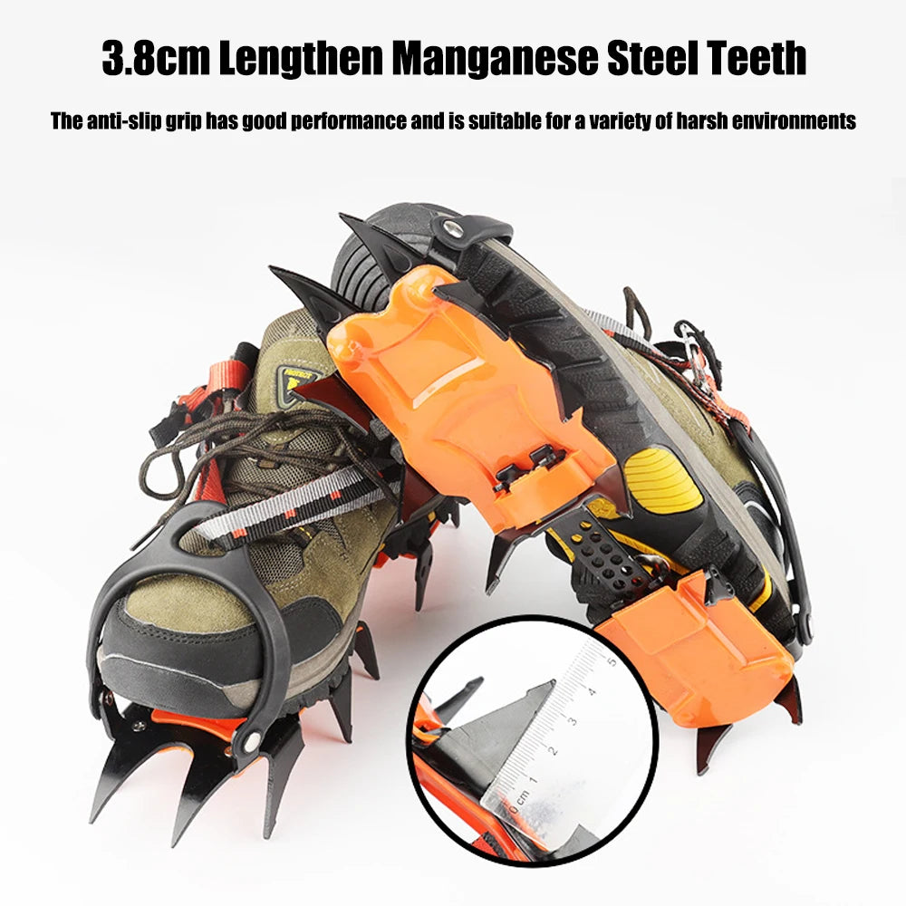 12/10 Teeth Ice Snow Grips for Boots Anti-slip Covers for Shoes