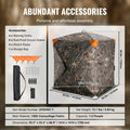 SucceBuy Hunting Blind  270° See Through Ground Blind 1-2 Person
