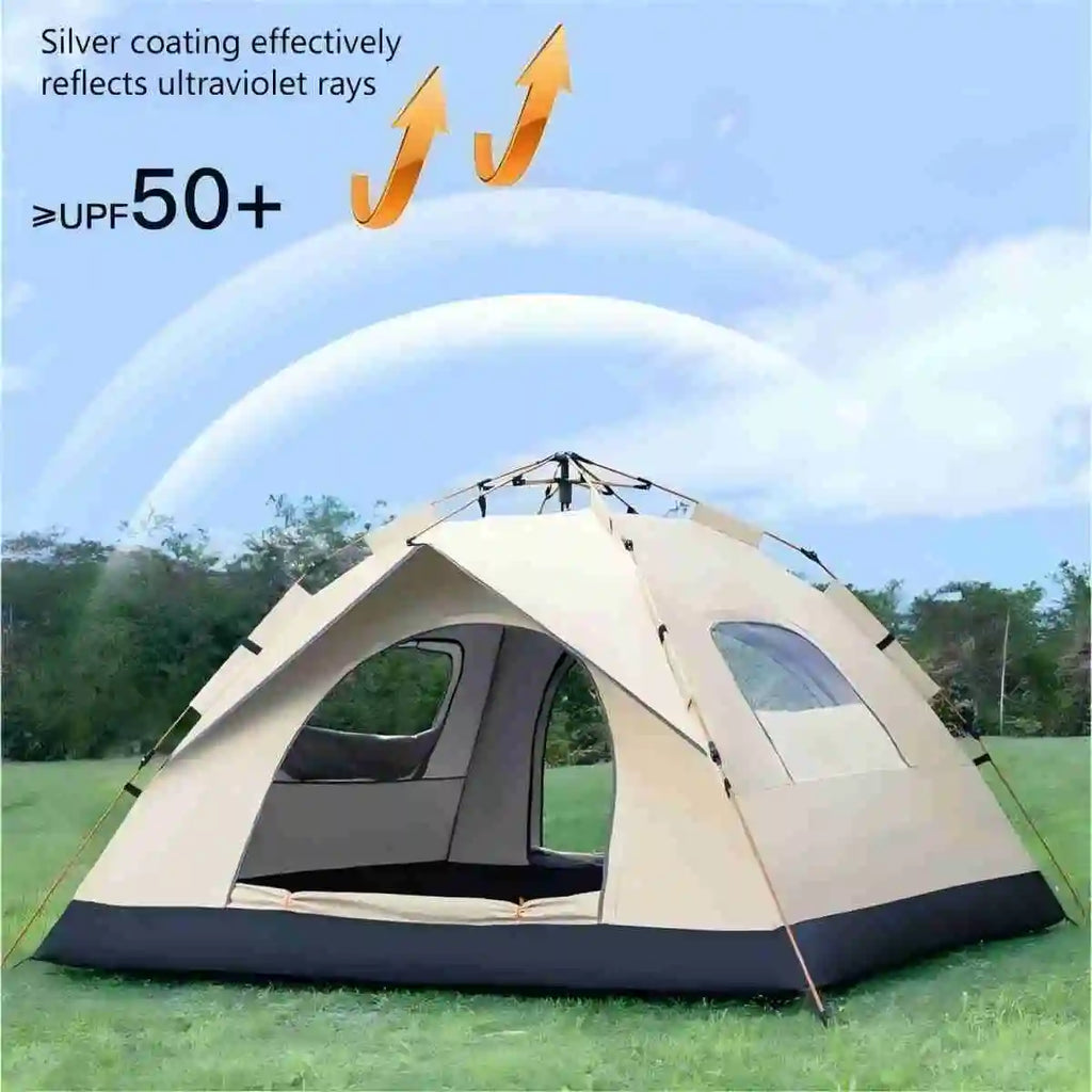 Outdoor Camping Tent With Two Doors and Two Windows