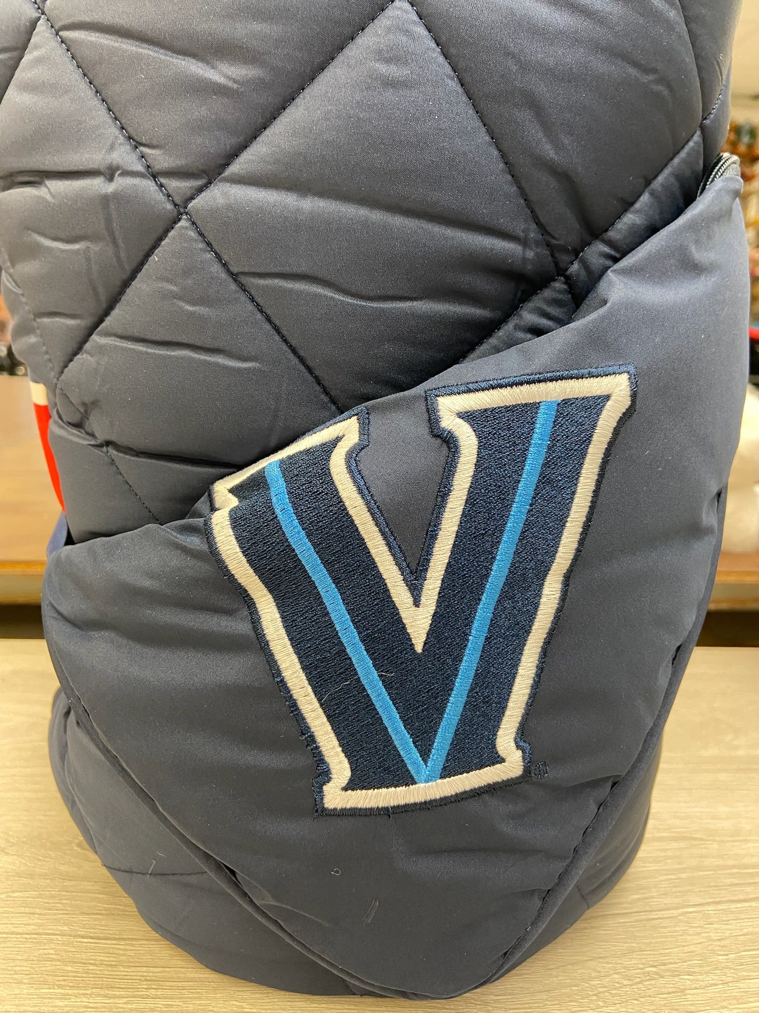 Villanova Navy Puffer Blanket
